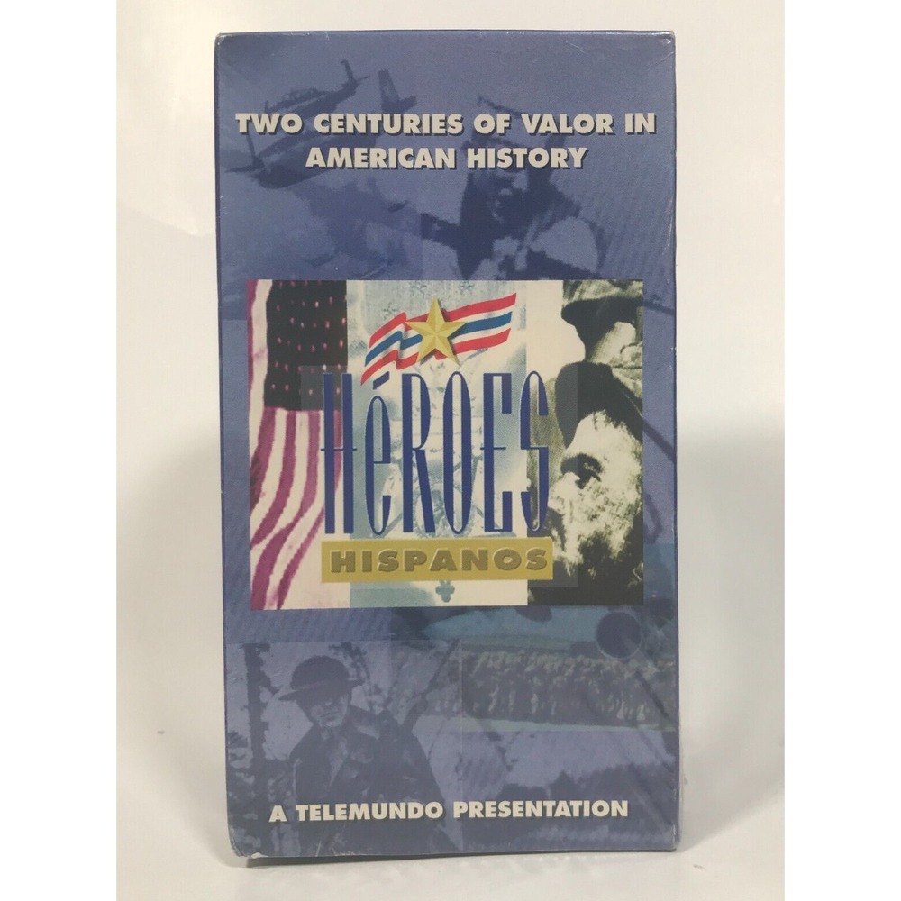 Heroes Hispanos Two Centuries of Valor American History Telemundo 3 VHS Set NEW